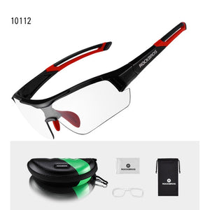 ROCKBROS Photochromic Cycling Bicycle Bike Glasses Outdoor Sports MTB Bicycle Bike Sunglasses Goggles Bike Eyewear Myopia Frame