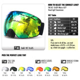 Copozz Double Layer Snow Goggles