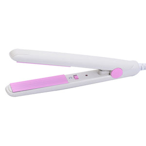 Mini  Ceramic Electronic Hair Straightener Iron Chapinha Straightening Corrugated Irons Hair Crimper Styling Tools 220V