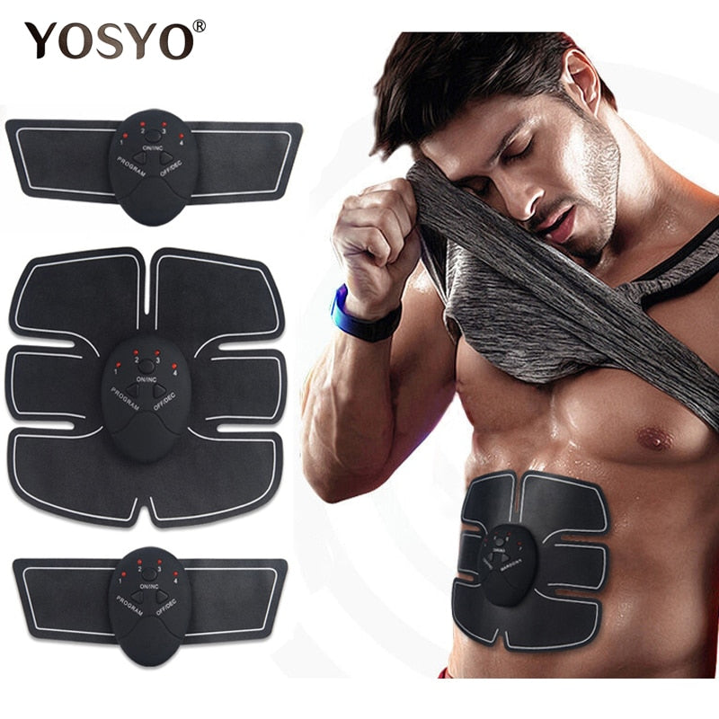 EMS Wireless Muscle Stimulator Trainer Smart Fitness Abdominal Training Electric Weight Loss Stickers Body Slimming Belt Unisex