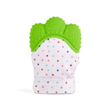 2019 Newborn Baby Gloves Silicone Baby Mitt Teething Mitten Teething Glove Candy Wrapper Sound Teether