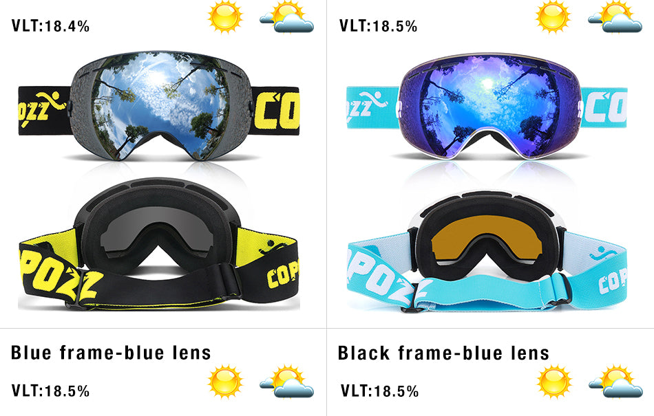 Copozz Double Layer Snow Goggles