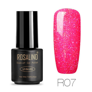 ROSALIND Gel Varnish Nail Polish All For Manicure Set 7ML Semi Permanent Vernis UV Base Coat Nails Art Gel Nail Polish Lacquer