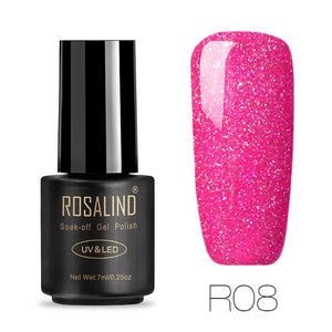 ROSALIND Gel Varnish Nail Polish All For Manicure Set 7ML Semi Permanent Vernis UV Base Coat Nails Art Gel Nail Polish Lacquer