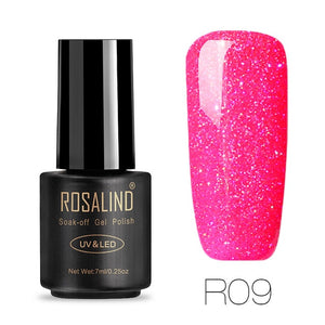 ROSALIND Gel Varnish Nail Polish All For Manicure Set 7ML Semi Permanent Vernis UV Base Coat Nails Art Gel Nail Polish Lacquer