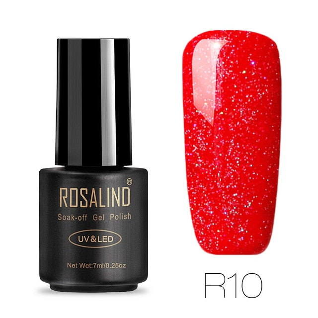 ROSALIND Gel Varnish Nail Polish All For Manicure Set 7ML Semi Permanent Vernis UV Base Coat Nails Art Gel Nail Polish Lacquer