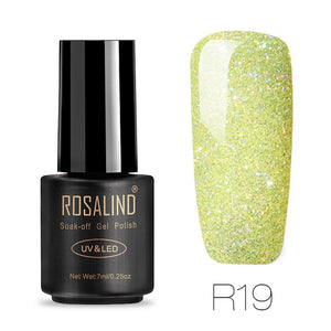 ROSALIND Gel Varnish Nail Polish All For Manicure Set 7ML Semi Permanent Vernis UV Base Coat Nails Art Gel Nail Polish Lacquer