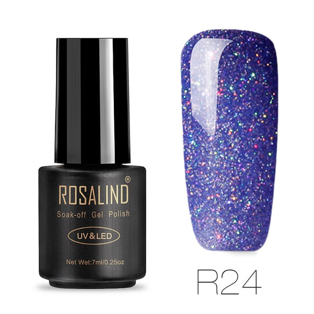 ROSALIND Gel Varnish Nail Polish All For Manicure Set 7ML Semi Permanent Vernis UV Base Coat Nails Art Gel Nail Polish Lacquer