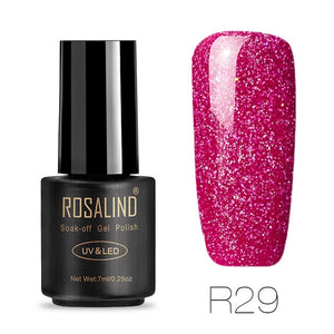 ROSALIND Gel Varnish Nail Polish All For Manicure Set 7ML Semi Permanent Vernis UV Base Coat Nails Art Gel Nail Polish Lacquer