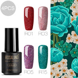 ROSALIND Gel Varnish Nail Polish All For Manicure Set 7ML Semi Permanent Vernis UV Base Coat Nails Art Gel Nail Polish Lacquer