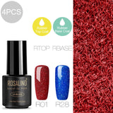 ROSALIND Gel Varnish Nail Polish All For Manicure Set 7ML Semi Permanent Vernis UV Base Coat Nails Art Gel Nail Polish Lacquer