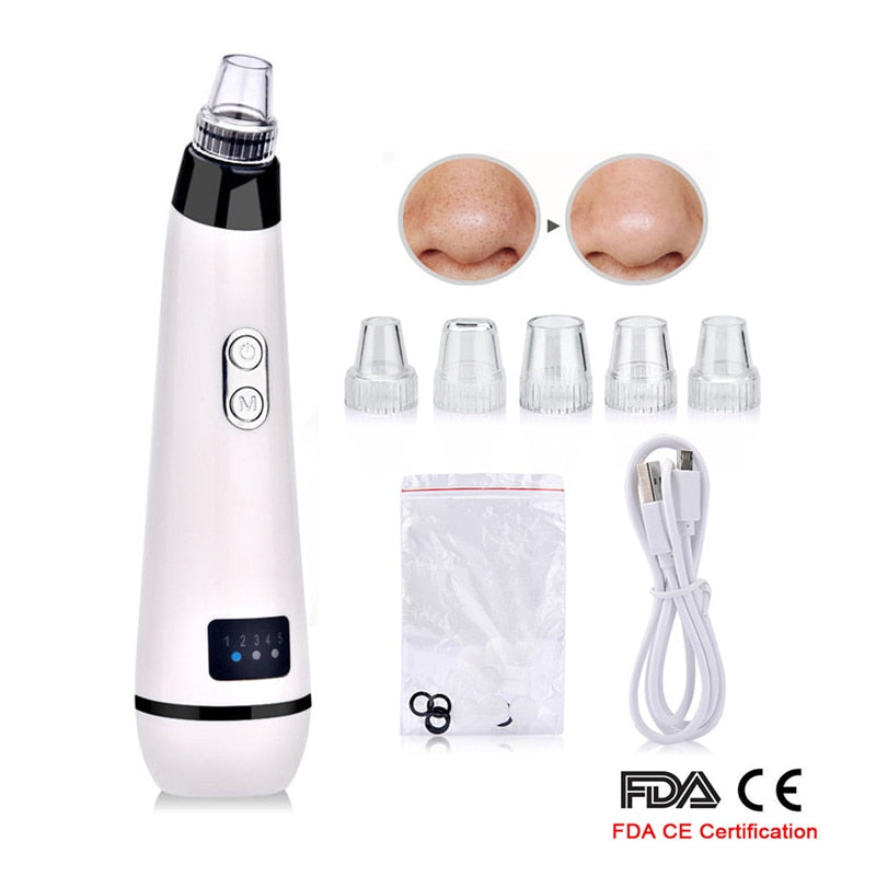 Blackhead Remover Face Clean Pore Vacuum Acne Pimple Removal Vacuum Suction Facial Diamond Dermabrasion Tool Machine Skin Care